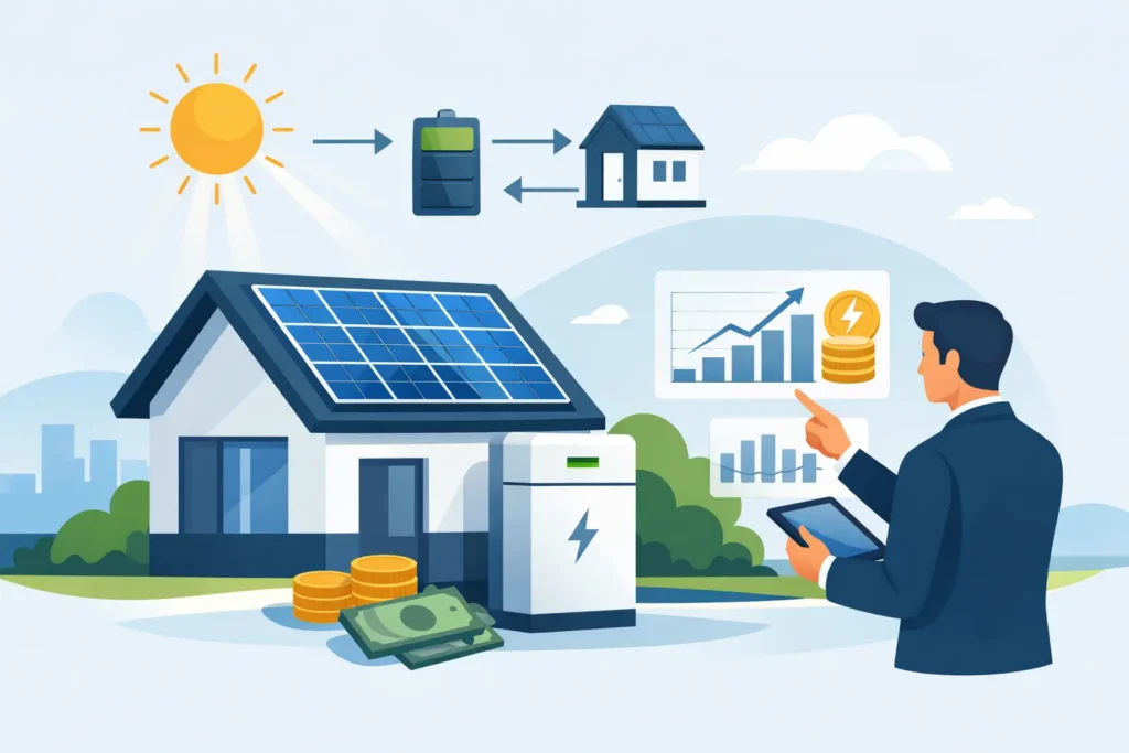 Autoconsommation solaire avec batterie rentable ?