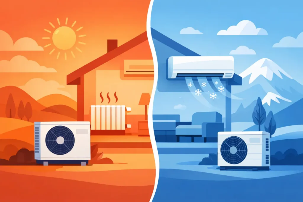 Pompe à chaleur ou climatisation réversible ?